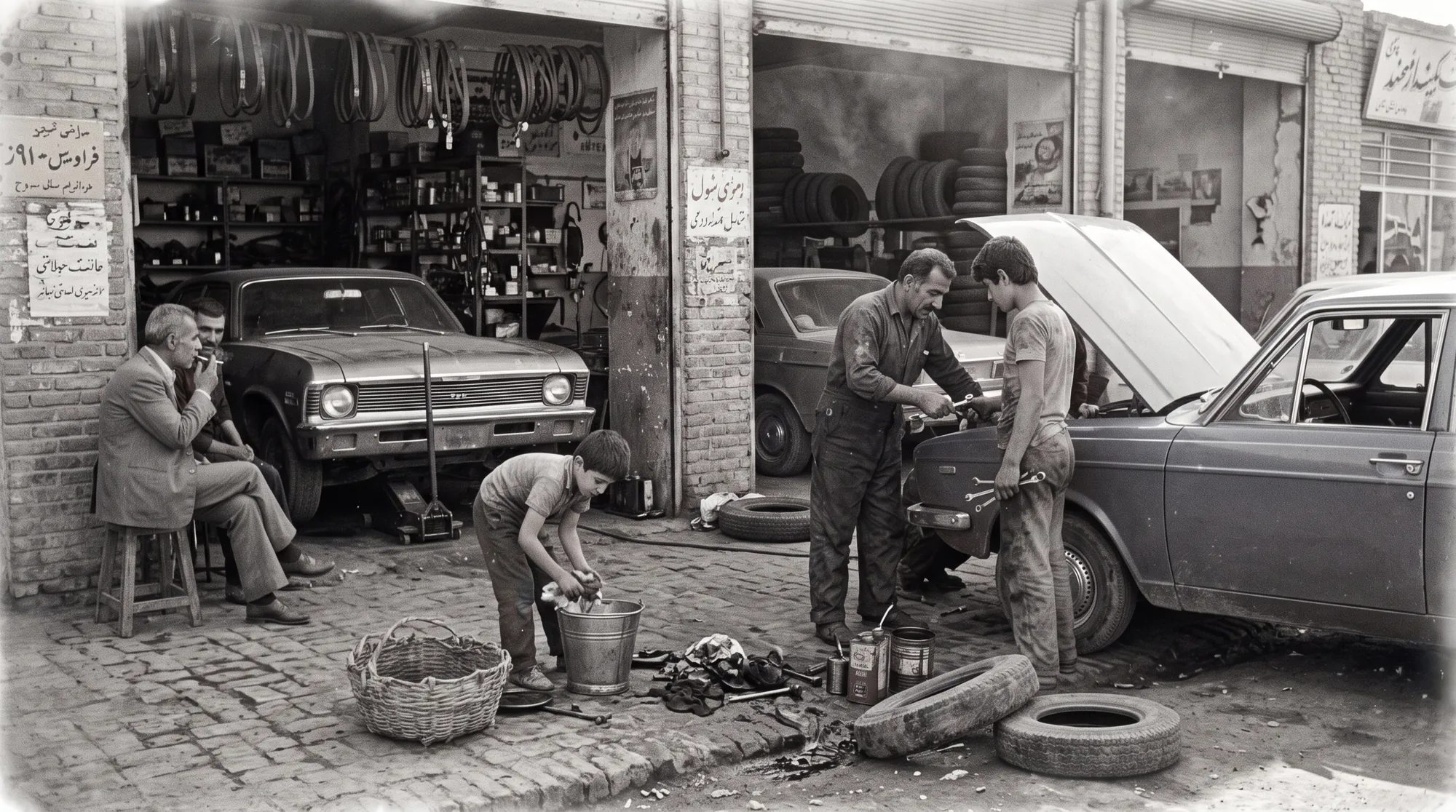 Vintage family auto repair shop, the roots of Daniel Transmission